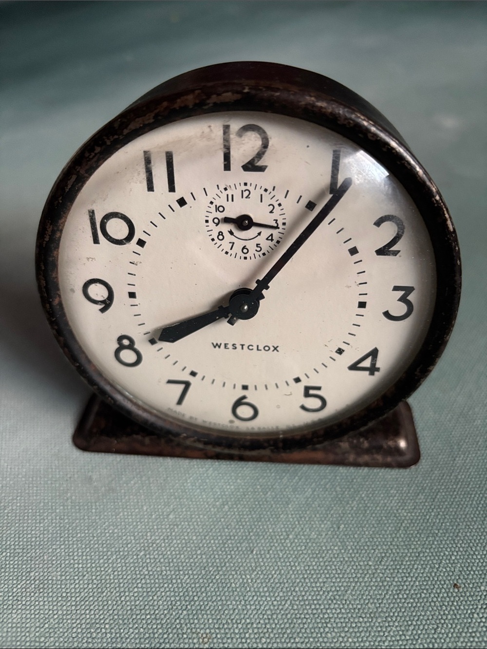 Vintage Westclox Raven War Alarm Clock 1940s